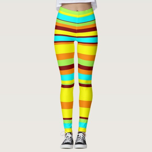 Leggings van de moderne Stripe Stretch Pants uit d (Voorkant)