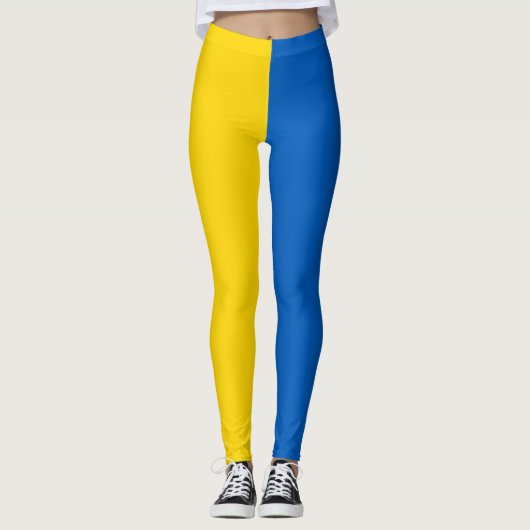 Leggings van de Oekraïense vlag (Oekraïne) (Voorkant)