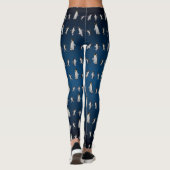 Leggings van de partij Penguin (Navy Blue Mix) (Achterkant)