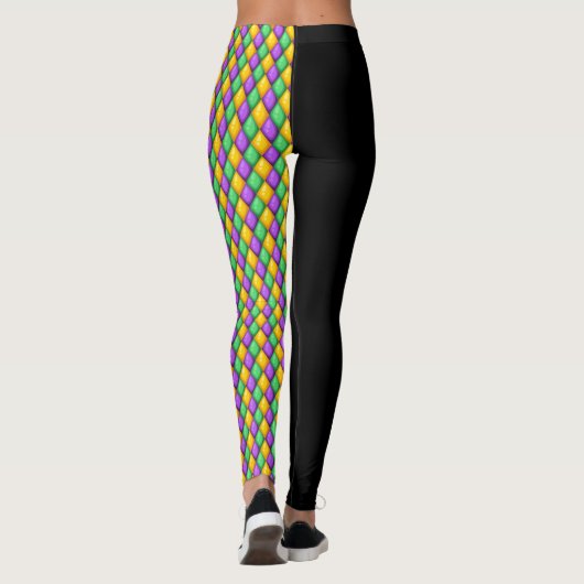 Leggings van de Pop Mardi Gras 3 Diamonds (Achterkant)