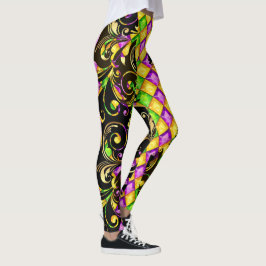 Leggings van de Pop Mardi Gras Diamonds Mode