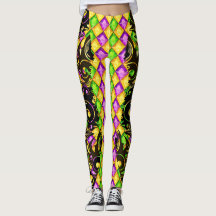 Leggings van de Pop Mardi Gras Diamonds Mode