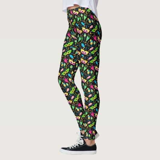 Leggings van de Pop Mardi Gras Diamonds Mode (Links)