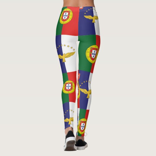 Leggings van de Portugese vlag en de vlag van de A (Achterkant)