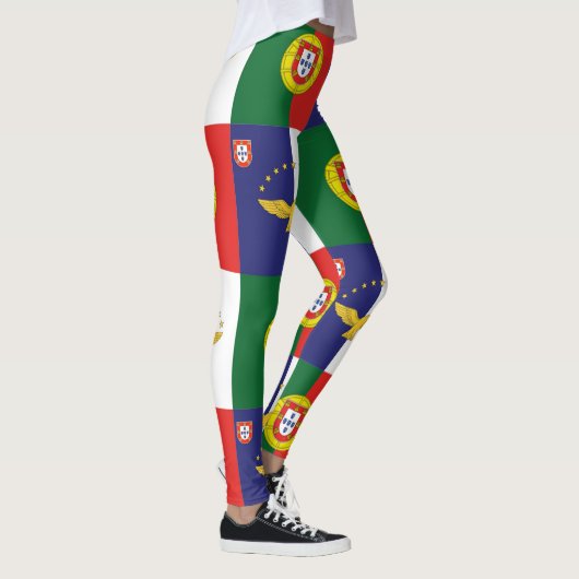 Leggings van de Portugese vlag en de vlag van de A (Rechts)