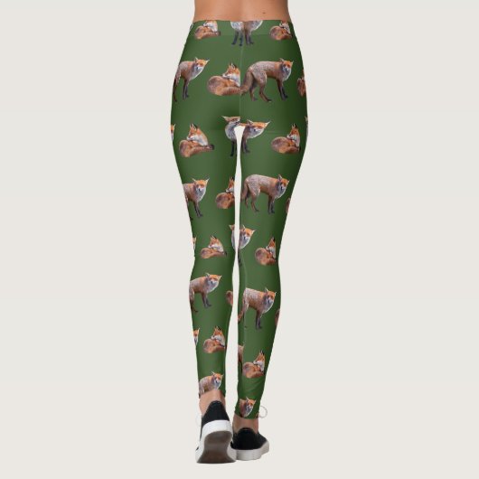 Leggings van de rode vos Frenzy (groen) (Achterkant)