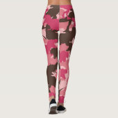 Leggings van de roze Dinosaur Camouflage (Achterkant)