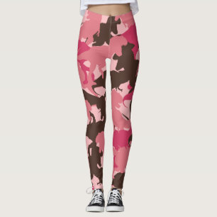 Leggings van de roze Dinosaur Camouflage