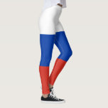 Leggings van de Russische vlag (Rusland)<br><div class="desc">Dit ontwerp is voorzien van de nationale vlag van Rusland (ook wel de Russische Federatie genoemd), een transcontinentaal land dat zich in Oost-Europa en Noord-Azië bevindt. Rusland is het grootste land ter wereld en het is het dichtstbevolkte land in Europa. Rusland bestaat uit meer dan een achtste van de bewoonde...</div>