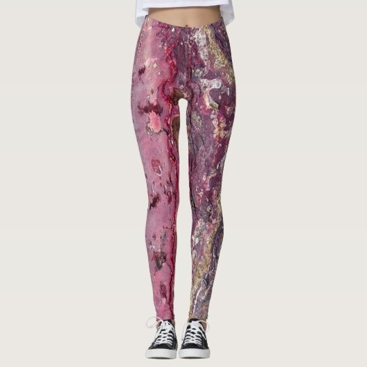 Leggings van de Steen van de Verf Splatter (Voorkant)