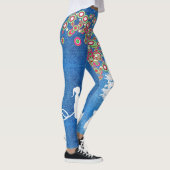 leggings van de tuinbouwstijl graffiti banksy deni (Rechts)