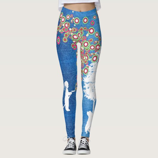 leggings van de tuinbouwstijl graffiti banksy deni (Voorkant)