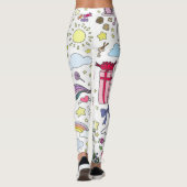 Leggings van de Unicorn-regenboog (Achterkant)