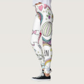 Leggings van de Unicorn-regenboog (Links)