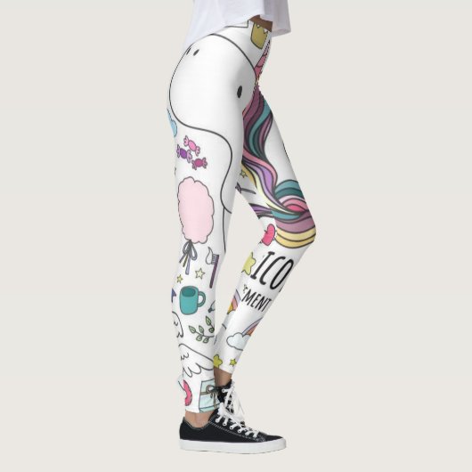 Leggings van de Unicorn-regenboog (Rechts)