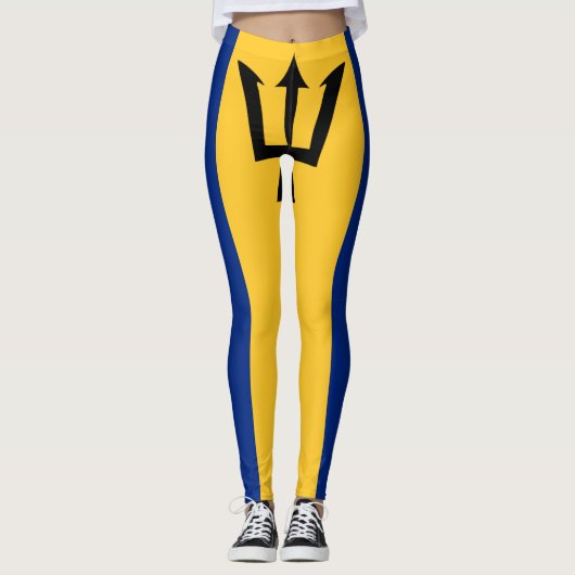 Leggings van de vlag van Barbados (Voorkant)