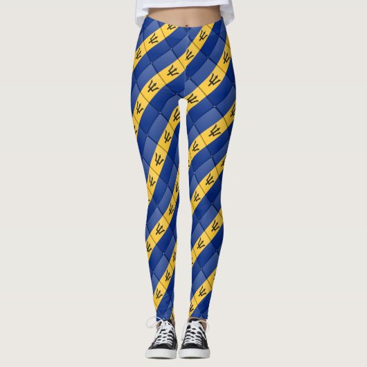 Leggings van de vlag van Barbados (Voorkant)