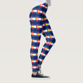 Leggings van de vlag van Colorado-flessenpatroon (Rechts)