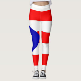 Leggings van de vlag van Puerto Rico