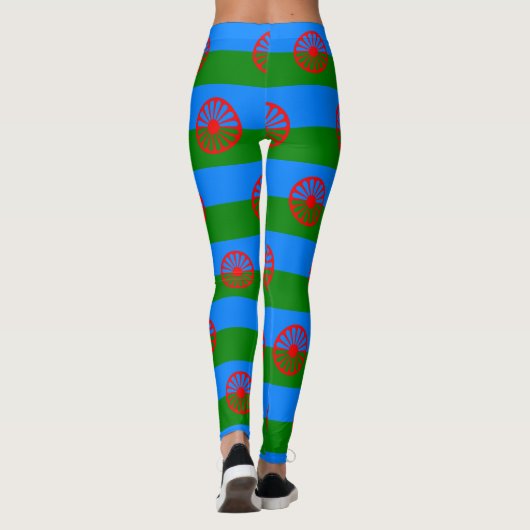 Leggings van de vlag van Romani en Gypsy Wagon Whe (Achterkant)