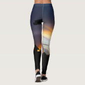 leggings van de vuurgolfzonsondergang. (Achterkant)