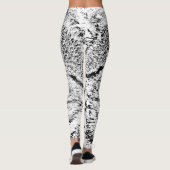 Leggings van de Waterverf Green Eyed Tabby Cat Fau (Achterkant)