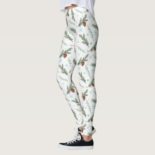 leggings van de winterpinecone (Links)