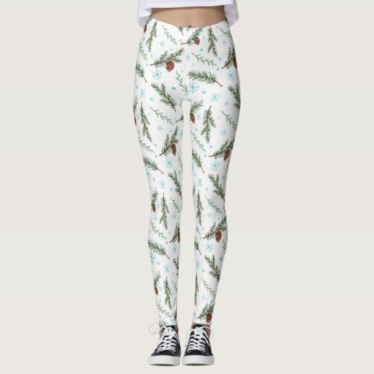 leggings van de winterpinecone (Voorkant)