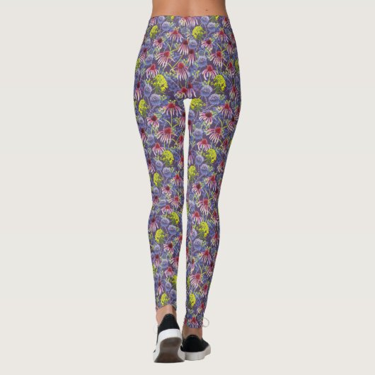 Leggings van de zomertuinbloem (Achterkant)