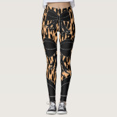 Leggings van de zwarte leoparboog (Voorkant)