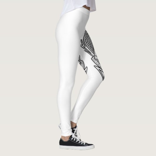 Leggings van de zwarte moderne kettingsport (Rechts)