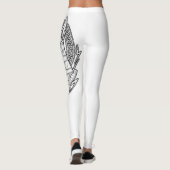 Leggings van de zwarte moderne kettingsport (Achterkant)