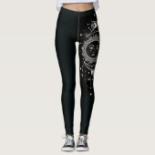 Leggings van de zwarte moderne kettingsport (Voorkant)