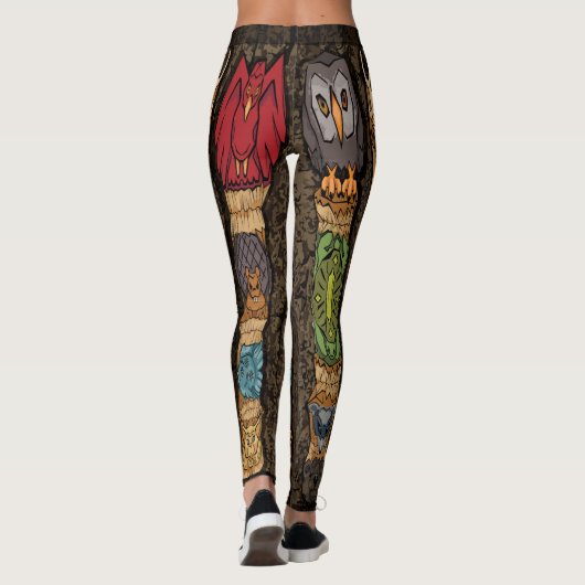 Leggings van diermeel (Achterkant)