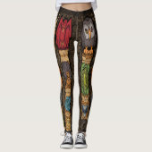 Leggings van diermeel (Voorkant)