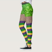 Leggings van Easy Mardi Gras Costume Fishnet Glitt (Links)