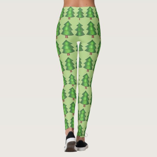 Leggings van een boompje met groene bospijn in de  (Achterkant)