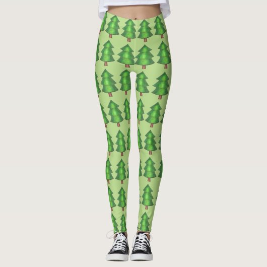 Leggings van een boompje met groene bospijn in de  (Voorkant)
