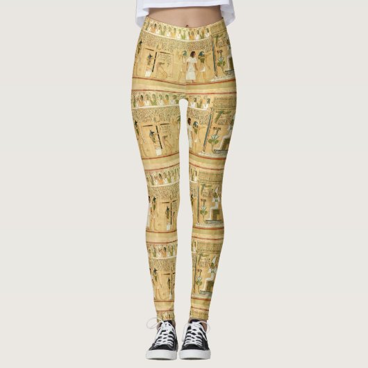 Leggings van Egyptische Hieroglyphs Vrouwen (Voorkant)