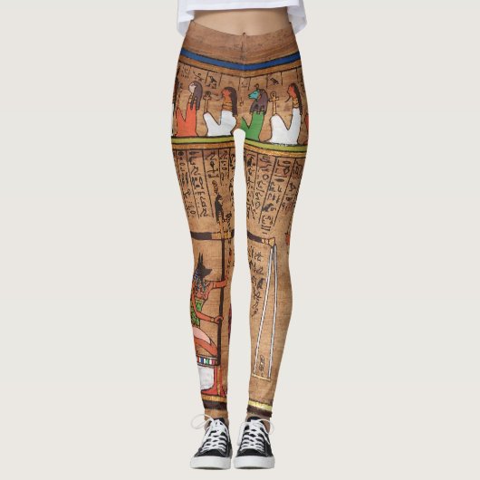 Leggings van Egyptische Hieroglyphs Vrouwen (Voorkant)