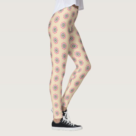 Leggings van Elegant Floral Pastel vrouwen (Rechts)