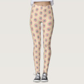 Leggings van Elegant Floral Pastel vrouwen (Voorkant)