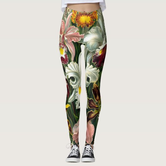 Leggings van Ernst Haeckel Orchidaceae (Voorkant)