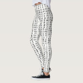 Leggings van Ethiopische Amharic Alphabet Ge'ez Fi (Links)