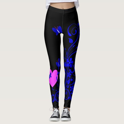 Leggings van Floral Butterfly (Voorkant)