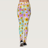 Leggings van Floral Rainbow (Achterkant)