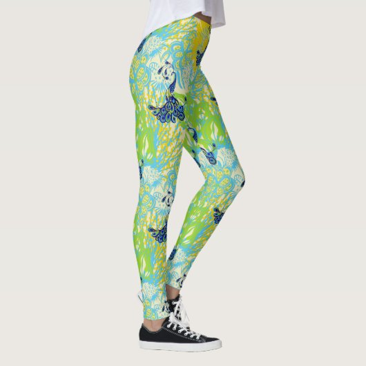 leggings van florale pauw (Rechts)