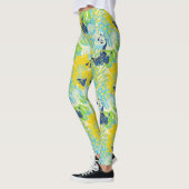 leggings van florale pauw (Links)