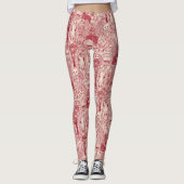 leggings van gekcrypte rode parelmolen (Voorkant)