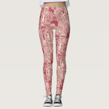 leggings van gekcrypte rode parelmolen